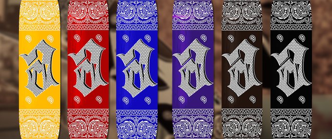 Gear A6 - BANDANA DECKS V1 RELEASE Skater XL mod