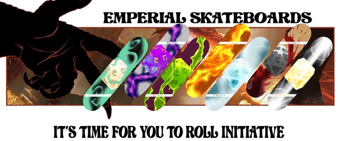 Fakeskate Brand Emperial Nat20 Series Skater XL mod