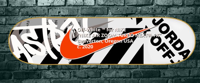 Deck Nike Off White Board Skater XL mod