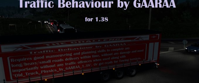 AI Traffic Behaviour by GAARAA for 1.38 Eurotruck Simulator mod