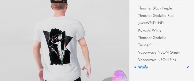 Other Waifu Material Shirt Skater XL mod