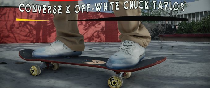 Other White Converse x Off-White Chuck Taylor Skater XL mod