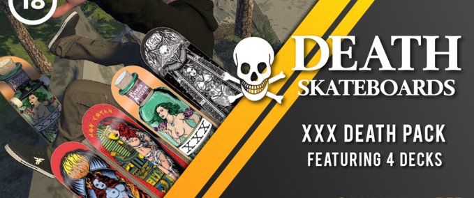 Gear Death Skateboards - XXX Decks [Urban_Fox] Skater XL mod