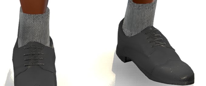 Black Brogue Shoes Mod Image