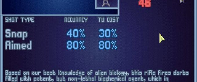 UFO Defense Dart Rifle OpenXcom mod