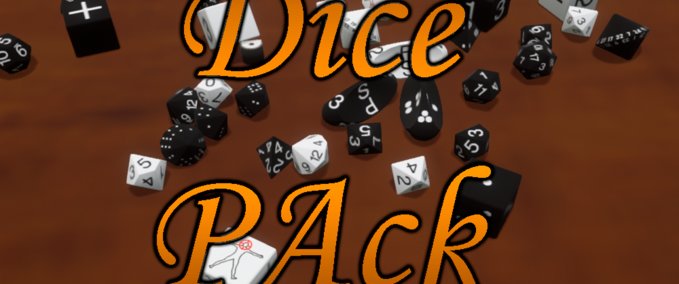 Object Library Dice pack Tabletop Playground mod