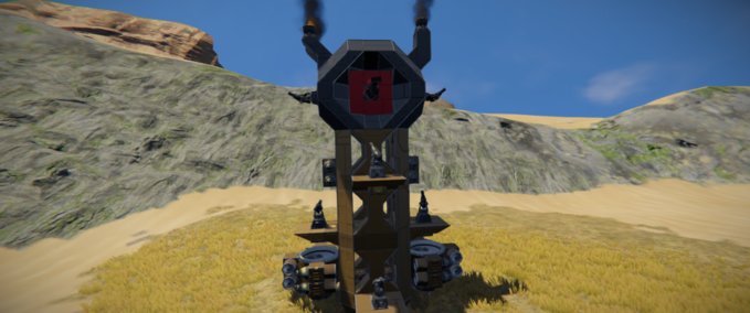 Blueprint Steampunk tower from Steampunk tower 2 Space Engineers mod