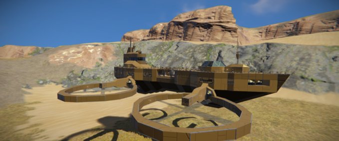 Blueprint Steampunk airship from Steampunk tower 2 Space Engineers mod