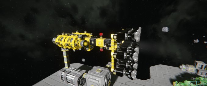 Blueprint Hydrogen fueled miner Space Engineers mod