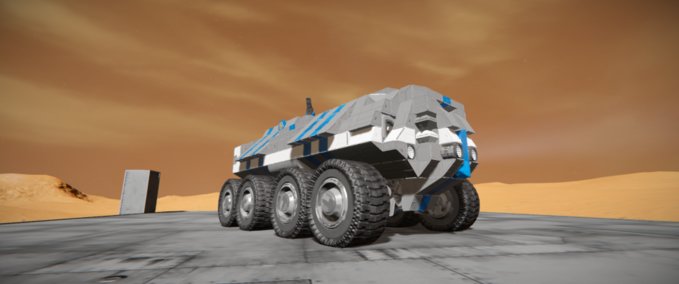 Blueprint The Rhino mobile combat center Space Engineers mod