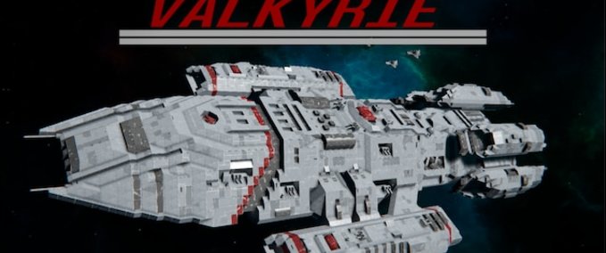 Blueprint BS-41 Valkyrie | Battlestar Galactica Space Engineers mod