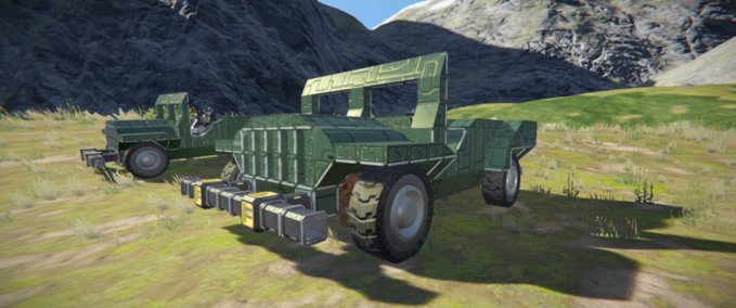 Blueprint Willy's Jeep Space Engineers mod