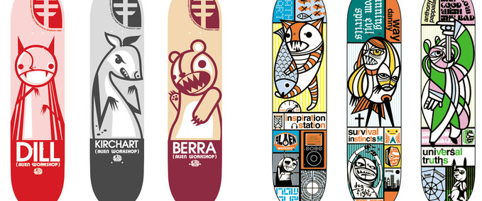 Gear Alien Workshop Vintage Deck Pack - NaS121 Skater XL mod