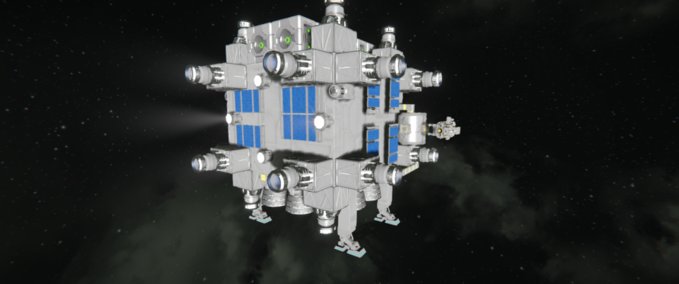 Blueprint This is an all in one fly base or statio Space Engineers mod