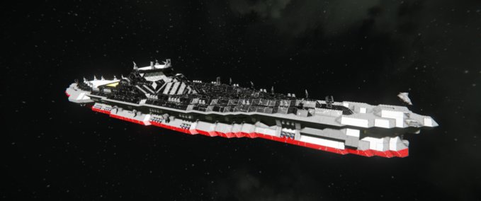 Blueprint BattleShip Class Dreadnaught Space Engineers mod