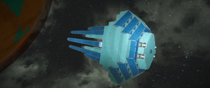 Blueprint The Jellyfish cargo drone Space Engineers mod