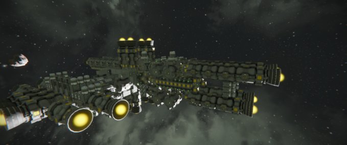 Blueprint Huge large grid engine Space Engineers mod