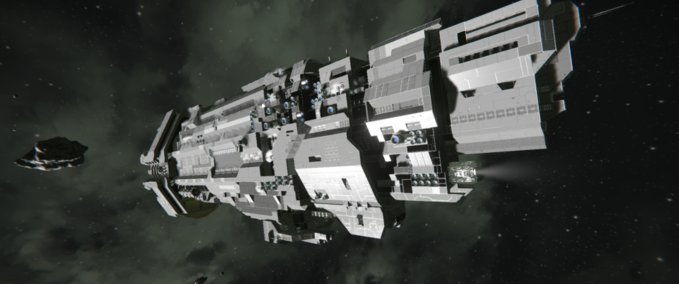 Blueprint Marathon-class heavy cruiser halo universe Space Engineers mod