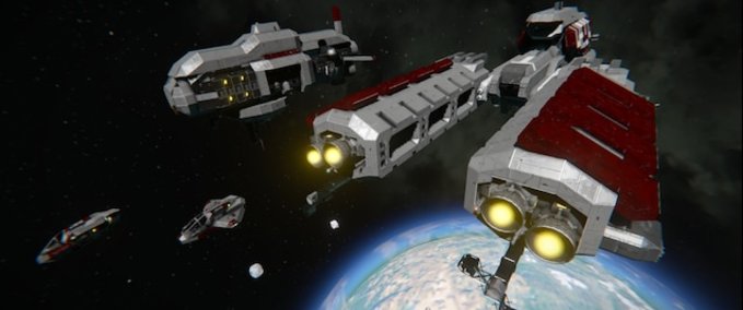 Blueprint CSG 5 - Assault Carrier 'WEYLAND' Space Engineers mod