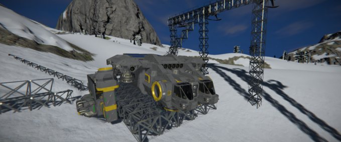 Blueprint Vulture cargo V-1 Space Engineers mod