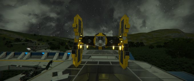 Blueprint Mining colony tie fighter Space Engineers mod