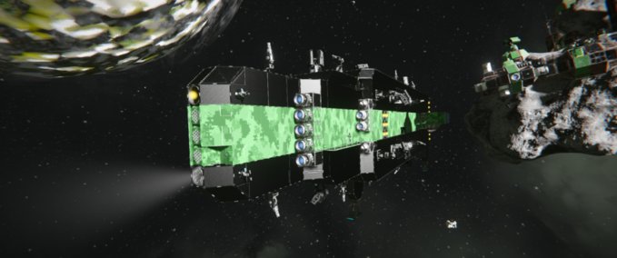 Blueprint Dreadnought M.1 improved Space Engineers mod