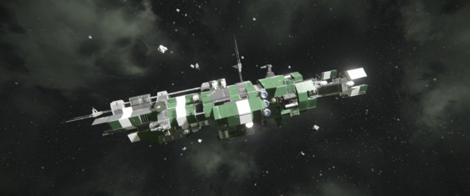 Blueprint C-14 war ship Space Engineers mod