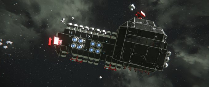 Blueprint C-27 War Ship Space Engineers mod