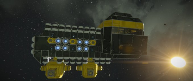 Blueprint C-27 Cargo Ship Space Engineers mod