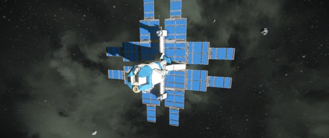 Blueprint Solar Cargo Ship Space Engineers mod