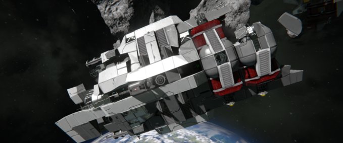 Blueprint Encounter small cargo vessel Space Engineers mod
