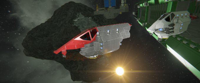 Blueprint HMS Postern Fisher Class Bomber Space Engineers mod