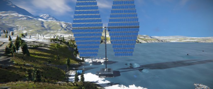 Blueprint Very Large Solar Tower Space Engineers mod