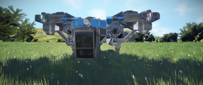 Blueprint A.S.A-{Hermes} Space Engineers mod