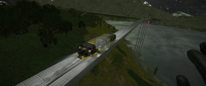 Blueprint Hochbahn - Train Space Engineers mod