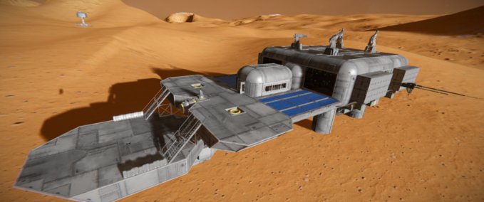 Blueprint Mars base Space Engineers mod