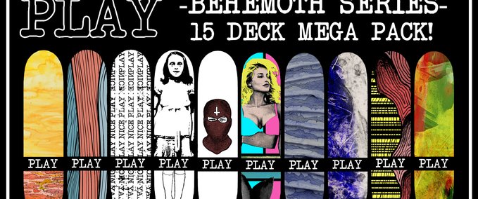 Gear PLAY - BEHEMOTH SERIES DECKS Skater XL mod