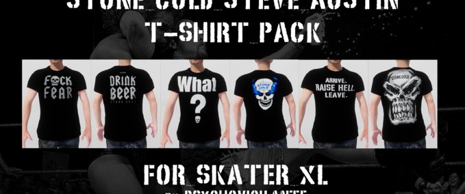 Gear Stone Cold T-Shirt Pack - by PsychoVigilante Skater XL mod