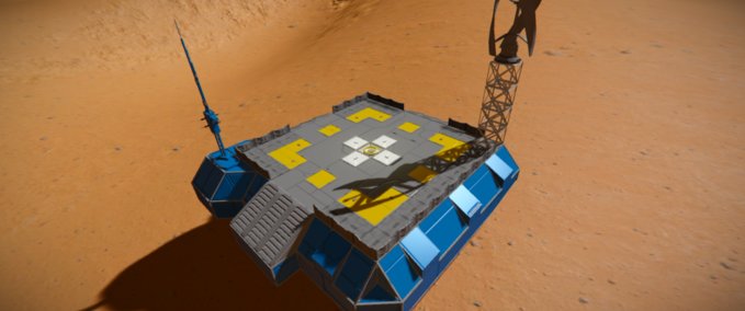 Blueprint Landing pad Space Engineers mod