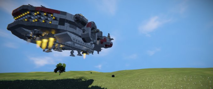 Blueprint Star Wars Millennium Falcon_1 Space Engineers mod