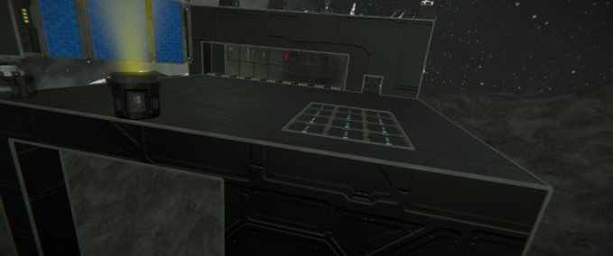 Blueprint Base 001 with alarm system and oxygen Space Engineers mod