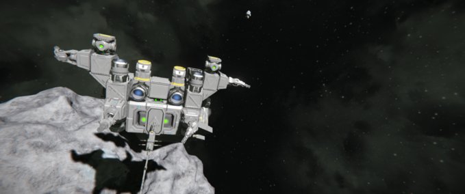 Blueprint jump ship mk.1 (works best with star fighter .1) Space Engineers mod