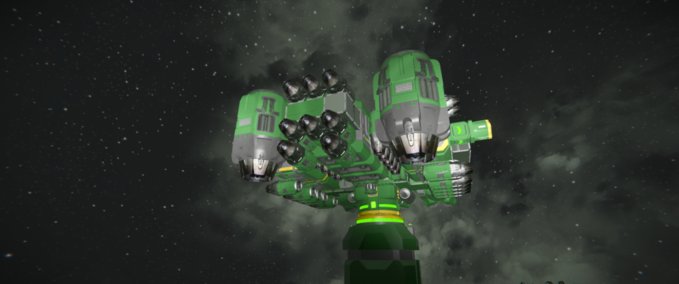 Blueprint Green mining ship Space Engineers mod