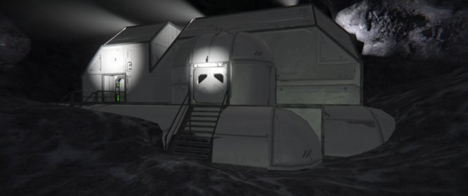 Blueprint Asteroid bunker Space Engineers mod
