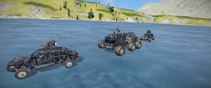 Blueprint Military cargo transporter Space Engineers mod