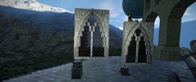 Blueprint Arched window Space Engineers mod