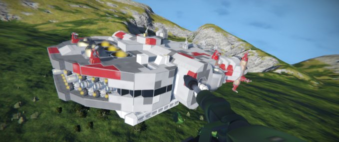 Blueprint Star Wars Millennium Falcon armed_1 Space Engineers mod