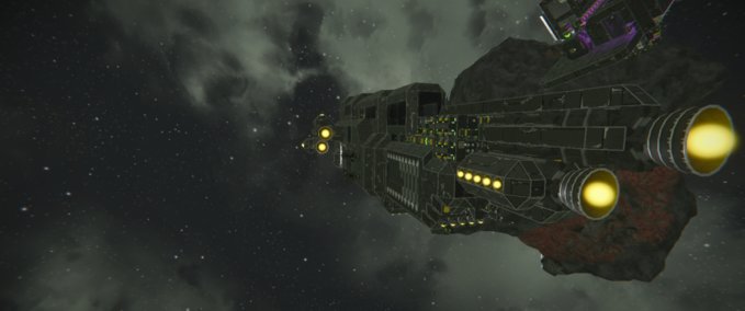 Blueprint Steve's Big Black Ship Space Engineers mod