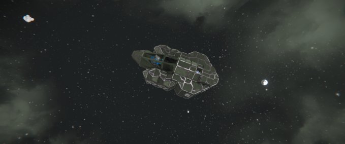 Blueprint Heavy Ion Drone 6 Guns Space Engineers mod