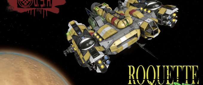 Blueprint O.S.A. Pioneer Vessel 'Roquette' Mark 1 Space Engineers mod